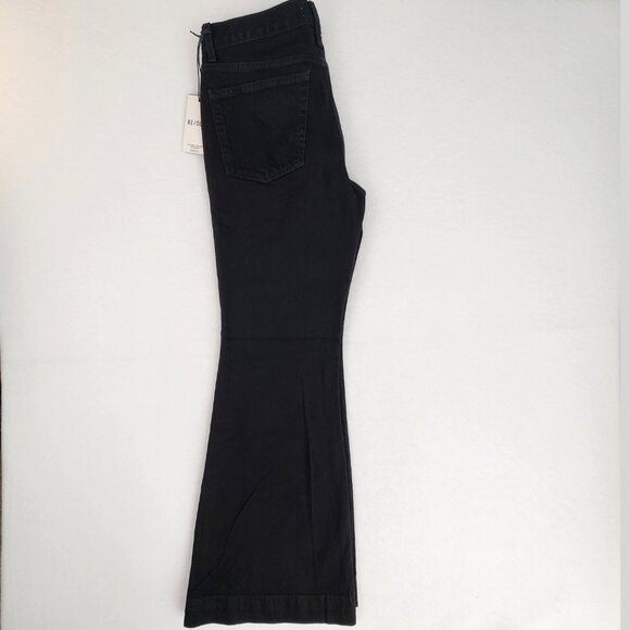Re/Done Womens Originals 70s Low Rise Bell Bottom Jeans Size 29 Black New - Picture 5 of 14